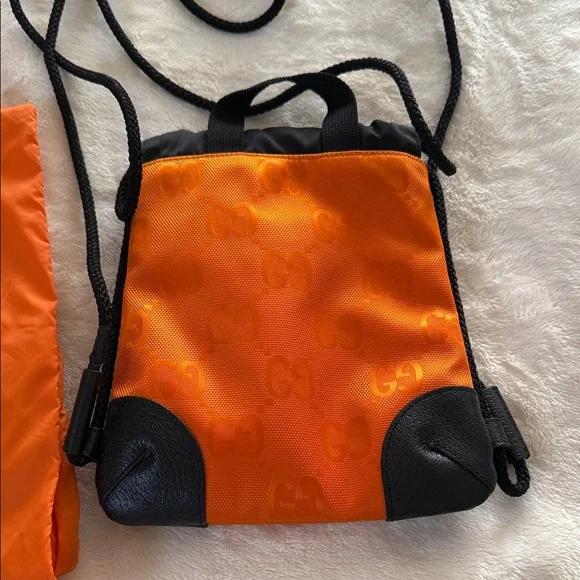 GG Orange nylon off the grid backpack - Picture 2 of 16